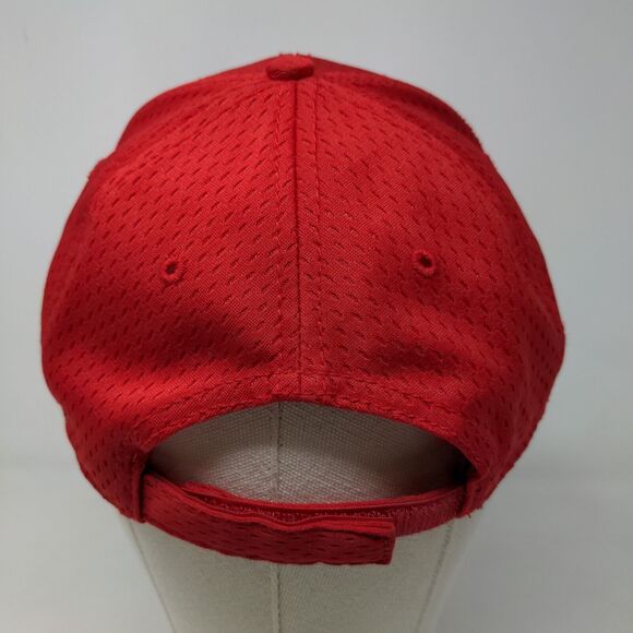 Otto Men's Strapback Hat Red Size OSFM 100% Polyester Adjustable - Picture 5 of 8